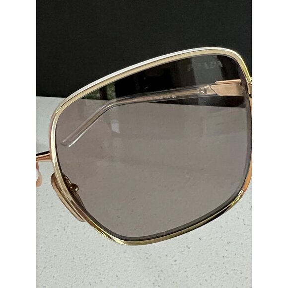Prada PR 55YS ZVN06I gold metal sunglasses